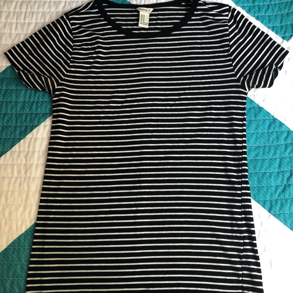 Black and white striped shirt